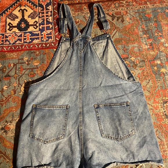 Wild Fable Denim Cut off Overalls XXL - Picture 3 of 3